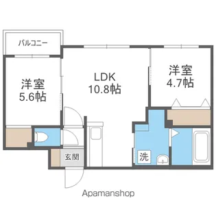 パーク農試館【1階】の間取り