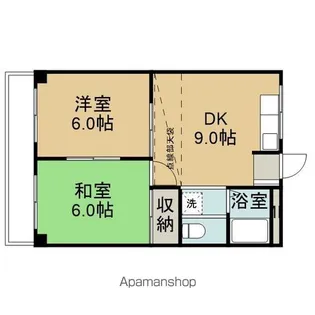 第一サンライズ小川【202号室】の間取り