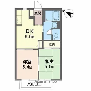コートヴィレッジ【2階】の間取り