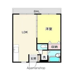 シャン・ド・フルールⅡ【2階】の間取り