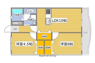 根津ハイツ【305号室】の間取り