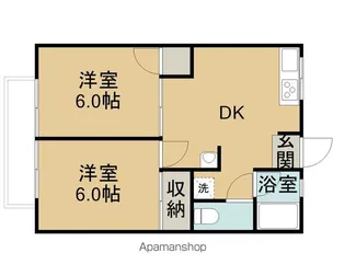 長野県長野市上松5丁目【アパート】の間取り