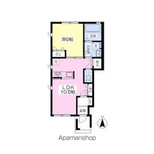 ベルソレイユ春岡【A102号室】の間取り