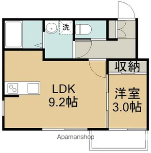 CLOVER木ノ下【3階】の間取り