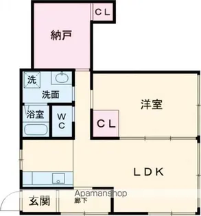 ハイツ南駒場【1階】の間取り