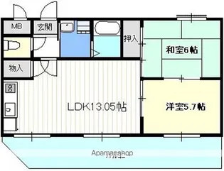 メゾンメリオール【1階】の間取り