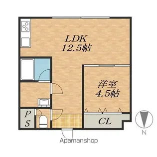 サンイーストコーポ【303号室】の間取り