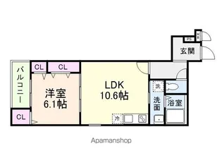 CHARME PARKSIDEII【2階】の間取り