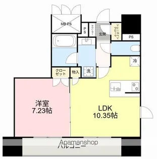 リージア上杉一丁目【12階】の間取り