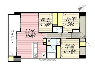 S−RESIDENCE愛宕SOUTH【1006号室】の間取り