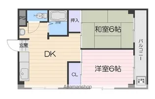 ルネ北畠【501号室】の間取り