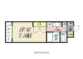 ルミエールTUKUNO【4階】の間取り