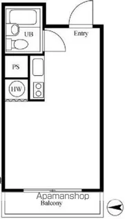 ラフィネ新宿【5階】の間取り