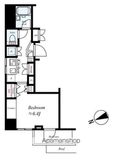 パレステュディオ文京根津【2階】の間取り