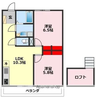 LIKE北柏【2階】の間取り