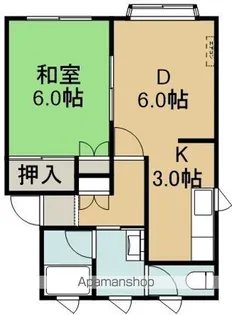 マンションサンシティⅡ【2階】の間取り