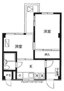 立川マンション【4階】の間取り