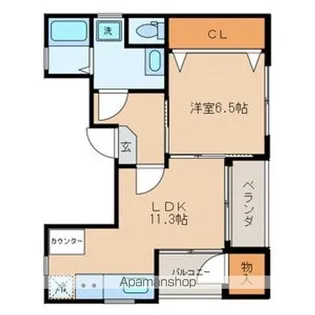 H.M【201号室号室】の間取り