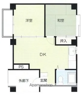 シーキング河辺【2階】の間取り