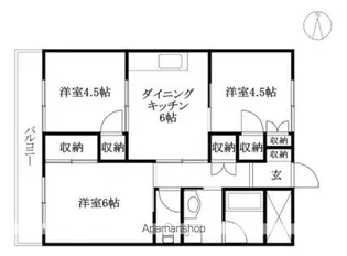 セントラル・コーポ【403号室】の間取り
