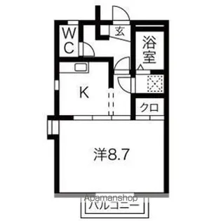 プラザブルーパイン【2階】の間取り