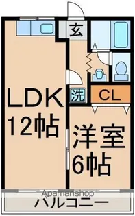 ハイム松原【1階】の間取り