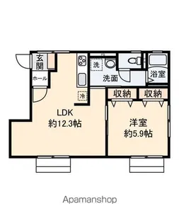 シティハイムカーサ久喜【1階】の間取り