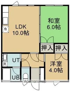 コーポさわむら【2号室】の間取り