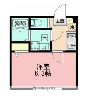 フェリーチェ中央林間【1階】の間取り
