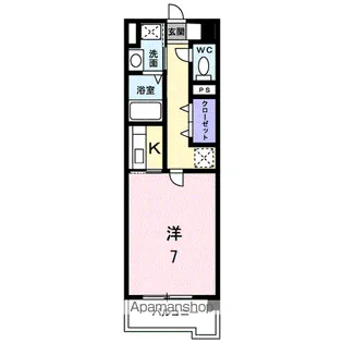 ユウメイトビル【105・号室】の間取り