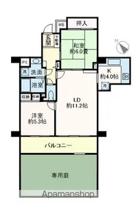 エルシティ新浦安5番館【1階】の間取り