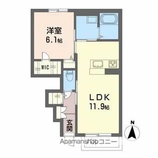 ベル・エキップ【1階】の間取り