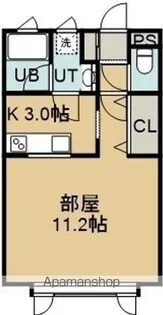 アースヒル北美原A【203号室】の間取り