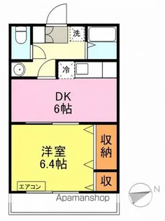 ライフ松小田本町【102号室】の間取り