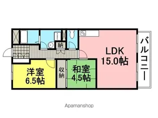 ハイム園田【405号室】の間取り