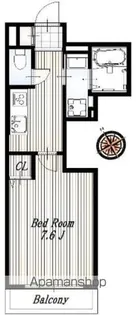 柏808タワー【5階】の間取り