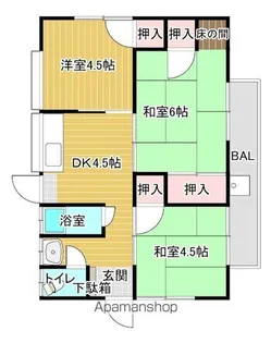 愛媛県松山市富久町【一戸建】の間取り