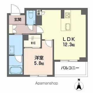 リラフォート船塚【2階】の間取り