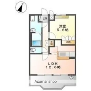 ディア・ハート A棟【1階】の間取り