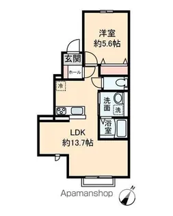 トレフォリオ【101号室】の間取り