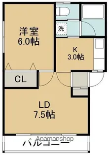 コーポいくた2【6号室】の間取り