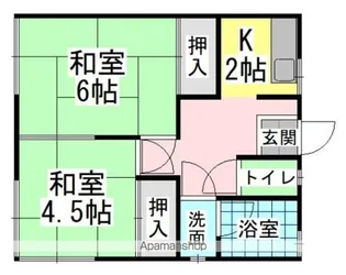 向江荘【101号室】の間取り