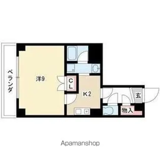 クレアールジーエー【5階】の間取り