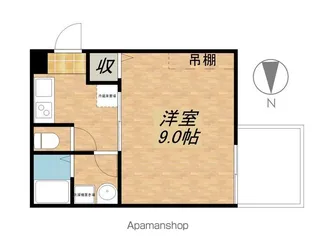 アークリード浜大津【4階】の間取り