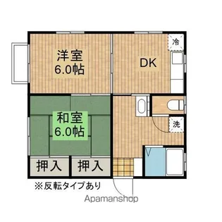 イーストハイツ加賀野【C号室】の間取り