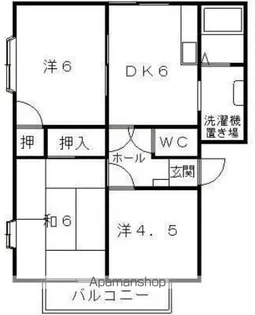 コーポレスサチヤ【2階】の間取り