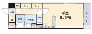 ビスタ江坂東【302号室】の間取り