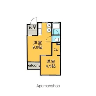 ガーデンハイツ【2階】の間取り