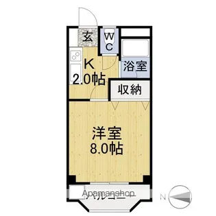 シティ竹内【206号室】の間取り