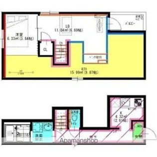 RADIANCE名城公園S棟【203号室】の間取り